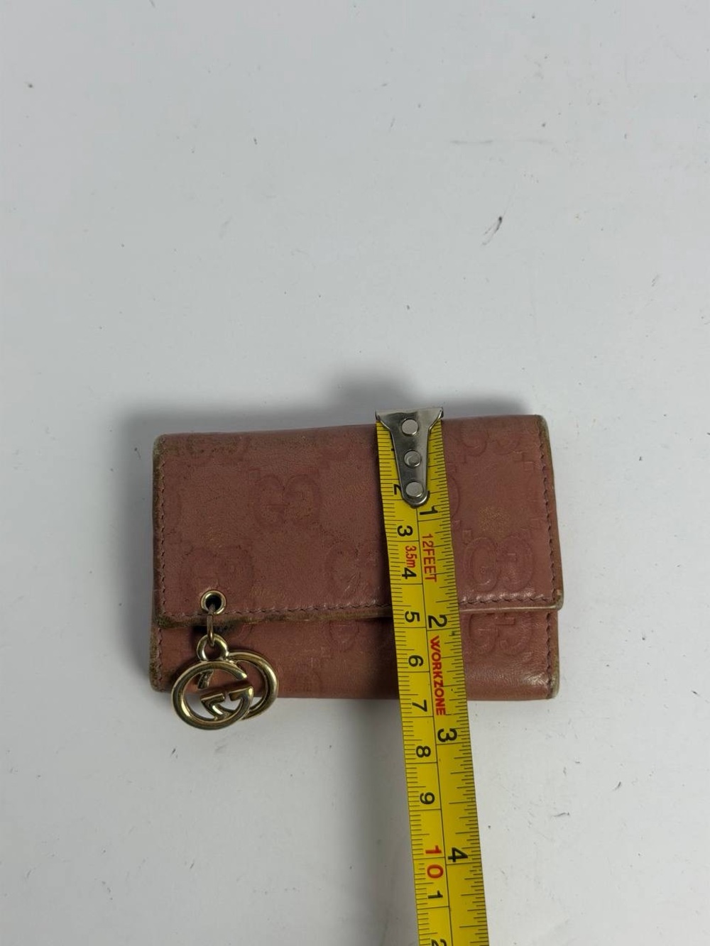 Gucci GG Guccissima Interlocking G Charm Pink Wallet - Picture 4 of 13